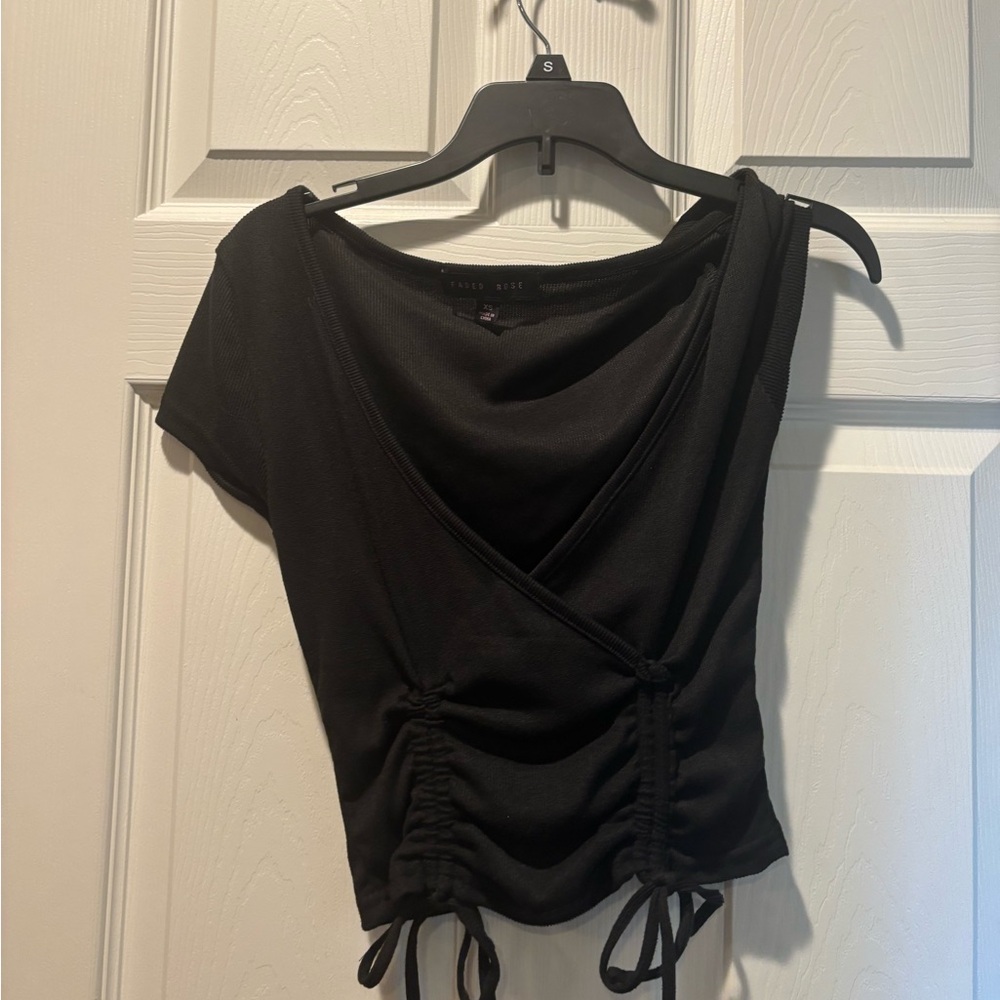 Black Wrap Top